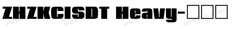 ZHZKCISDT Heavy字体转换